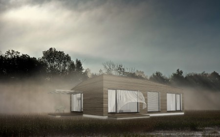 perspektívny pohľad na dom